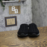 Easy Spirit Travelport Womens Slip On Suede Athletic Clogs Black 5M