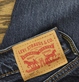 Levi's 501 Curve Stretch Jeans Button Fly Dark Blue 25x30