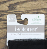 Isotoner Signature Womens Rib-Knit Fleece-Lined Gloves 515M2 Black Multi L/XL