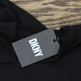 DKNY Womens Cap Sleeve Mock Neck Top P2GHOOQA Black L