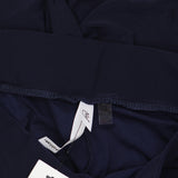 Ny Collection Womens Petite Mid Rise Pull On Wide-Leg Palazzo Pants Navy Blue SP