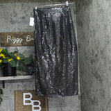 1.state Womens Side-Zip Sequin Midi Skirt 8154421 Rich Black 2
