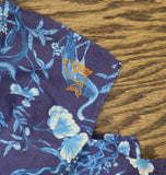 Coniglio Palm Beach Golfview Button-Up Short Sleeve Shirt Cranes Blue