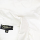 DG2 by Diane Gilman Womens Ruffle Hem Button Up Trucker Jacket 714975 White L