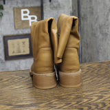 Universal Thread Mai Boots Block Heel Faux Leather 94568924 Tan Brown 5M