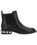 On 34th Womens Jeovana Pearl Chelsea Booties 10019682400 Black Smooth 5.5M