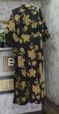 A New Day Womens Tie Neck Maxi Dress Woven 94441349 Black / Brown Floral XL