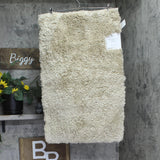 Home Weavers Plush Microfiber Bath Rug with Non-Slip Backing Linen Brown 20x32