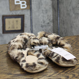 Auden Womens Paris Leopard Crossband Slippers 80856464 Brown Animal M (7/8)