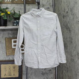 Sonoma Mens Long Sleeve Cotton Modern Fit Dress Shirt Gray` S