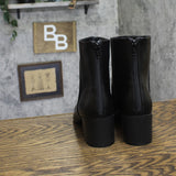 Baretraps Emilie Block Heel Booties with Back Zip BT30776 Black 10M