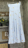 Aqua X Lisa Says Gah Womens Embroidered Check Maxi Dress IDO14814 Blue Multi XS