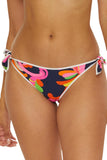 Trina Turk Womens Side Tie Anniversary Stripe Swim Bottom Multicolor Pink 8