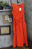 Universal Thread Womens Tie-Waist Midi A-Line Dress 92968100 Red S