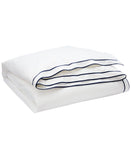 Lauren Ralph Lauren Sateen Border Duvet Cover White / Nsvy Blue Full / Queen