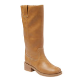 Universal Thread Mai Boots Block Heel Faux Leather 94568924 Tan Brown 5M