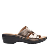 Clarks Merliah Karli Wedge Sandal 26158230 Metallic Brown Black 5.5M