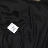 24Seven Comfort Apparel Womens Shiny Knit Ruched 3/4 Sleeve Dress Black 1X