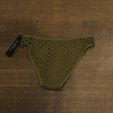 Carmen Marc Valvo Womens Crochet Swim Bottom C21967 Green S