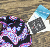 Swim Solutions Swim Bikini Paisley-Print Tankini Top Dancing Paisley Black 16