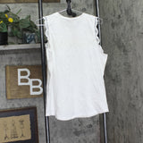 Charter Club Knit Crochet Trim Tank 100125426 Bright White XL