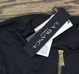 La Blanca Long Sleeve Paddlesuit One Piece Swimsuit LB3ZZ52 Black XS