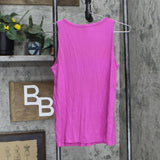 Nine West Womens Soft Spun V-Neck Tank Top 1660c0eab44a8a Hot Pink S