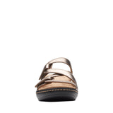 Clarks Merliah Karli Wedge Sandal 26158230 Metallic Brown Black 5.5M