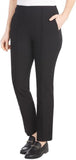 Hilary Radley Womens Ponte Pull-On Mid Rise Slim Leg Pants 1797446