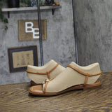 Tommy Hilfiger Womens Taras Strappy Flats Sandals Medium Natural Brown 7.5M
