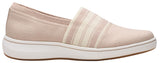 Clarks Breeze Sky Mist Slip-On Sneakers 26181587 Sand Textile Brown 9.5W