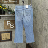 Style & Co Womens Petite Bootcut Ankle Jeans 100043138P Light Blue 12P