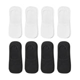 Dealworthy Women's 7 Pairs No Show Liner Socks 90275860 Black / White 4-10