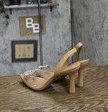 A New Day Women's Misty Slingback Heels 88870828 Clear Brown 8.5M