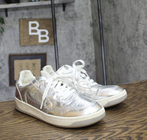 Sam Edelman Harper Sneaker Lace Up Womens I9633S1 Soft Silver Gray 10M