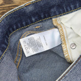 Upwest Womens Frayed Denim Skirt Medium Denim Blue 10