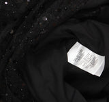 Halston Womens Sequined Embellished Jumpsuit HD4I1AUL Black 16