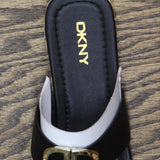 DKNY Women's Halcott Logo Sandals K4051669 Black 9.5M