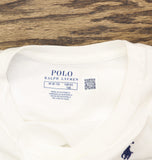 Polo Ralph Lauren Girls V-Neck Cotton Jersey T-Shirt Tee White M (8-10)