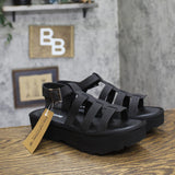 Bearpaw High Seas Womens Platform Buckle Sandals 1009136654 Black 9M