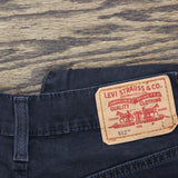 Levi's Womens Y2K Vintage 512 Classic Slim Taper Jeans Black Multi 8 Long
