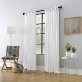 Archaeo Washed Cotton Twist Tab Single Curtain Panel White 52x95