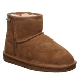 Bearpaw Demi Suede Faux Fur Winter Slip-On Booties for Girls Hickory Brown 13