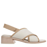 Franco Sarto Womens Silvie Heeled Sandals J4225M1 Natural White 7M
