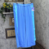 Joylab Womens Low-Rise Satin Tear Away Track Pants 94628907 Vibrant Blue XL