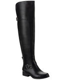 Sun + Stone Anyaa Wide-Calf Buckled Over-the-Knee Boots Black 8.5M-WC