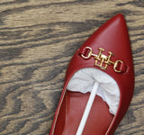 Tommy Hilfiger Womens Nanya Block Heel Pumps TWNANYA Red 7.5M