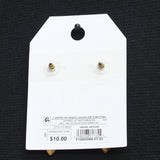 Festive Holiday Faux Pearl Christmas Lights Drop Earrings Gold Multi 3.6"