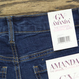 Gloria Vanderbilt Womens Petite Amanda Straight-Leg Jeans Madison Blue 4P