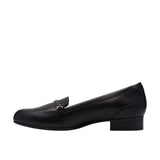 Clarks Juliet Mia Leather Loafer Flat 26186950 Black 5.5M